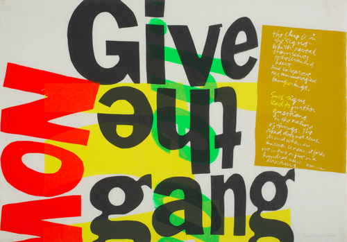 (give the gang) the clue is in the signs